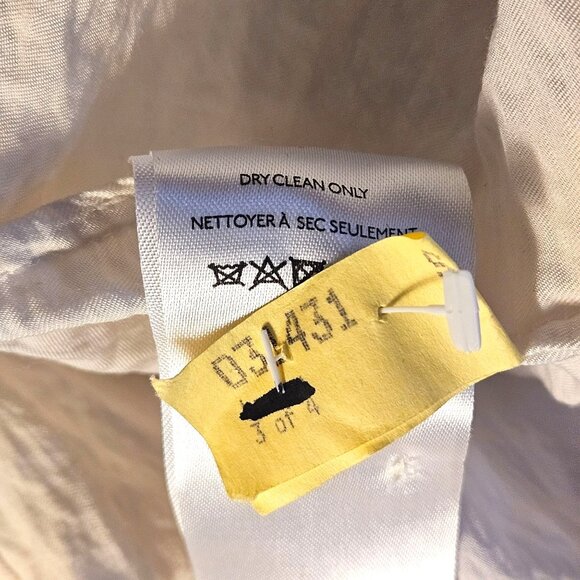 Anthropologie Women’s Draped Ivory Oversized Blouse Sz M Boho Art to Wear - Picture 8 of 11